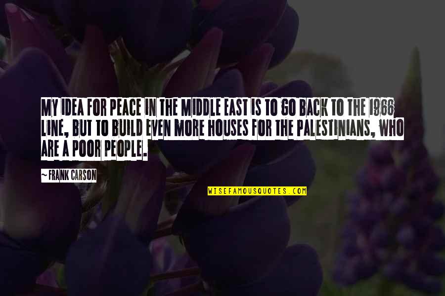 1966 Quotes By Frank Carson: My idea for peace in the Middle East