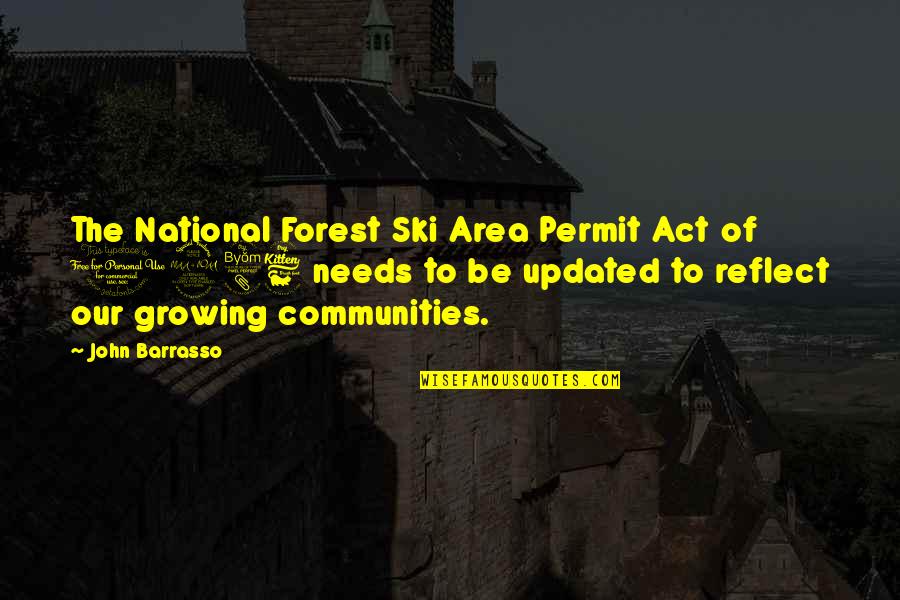 1986 The Act Quotes By John Barrasso: The National Forest Ski Area Permit Act of 1986 The Act Quotes By John Barrasso: The National Forest Ski Area Permit Act of