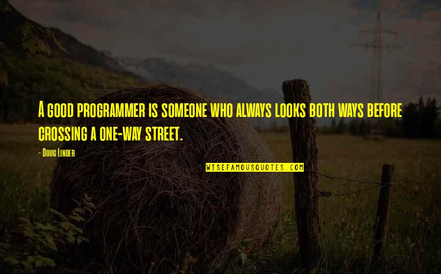 1989 Tour Quotes By Doug Linder: A good programmer is someone who always looks