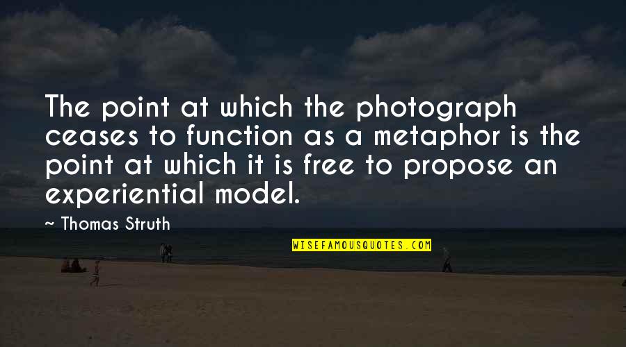 1990s Popular Quotes By Thomas Struth: The point at which the photograph ceases to