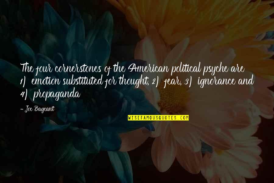 2 For 1 Quotes By Joe Bageant: The four cornerstones of the American political psyche