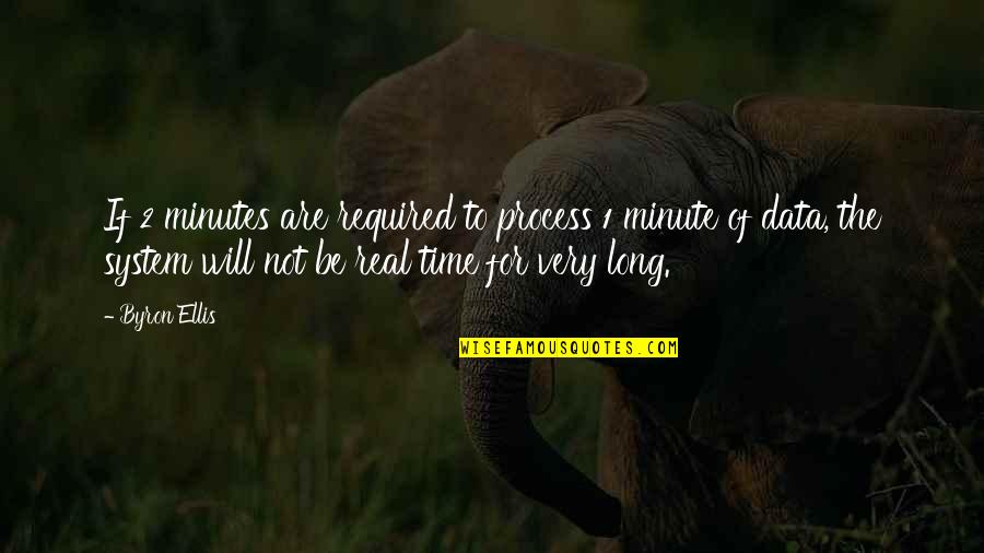 2 Minute Quotes By Byron Ellis: If 2 minutes are required to process 1 2 Minute Quotes By Byron Ellis: If 2 minutes are required to process 1