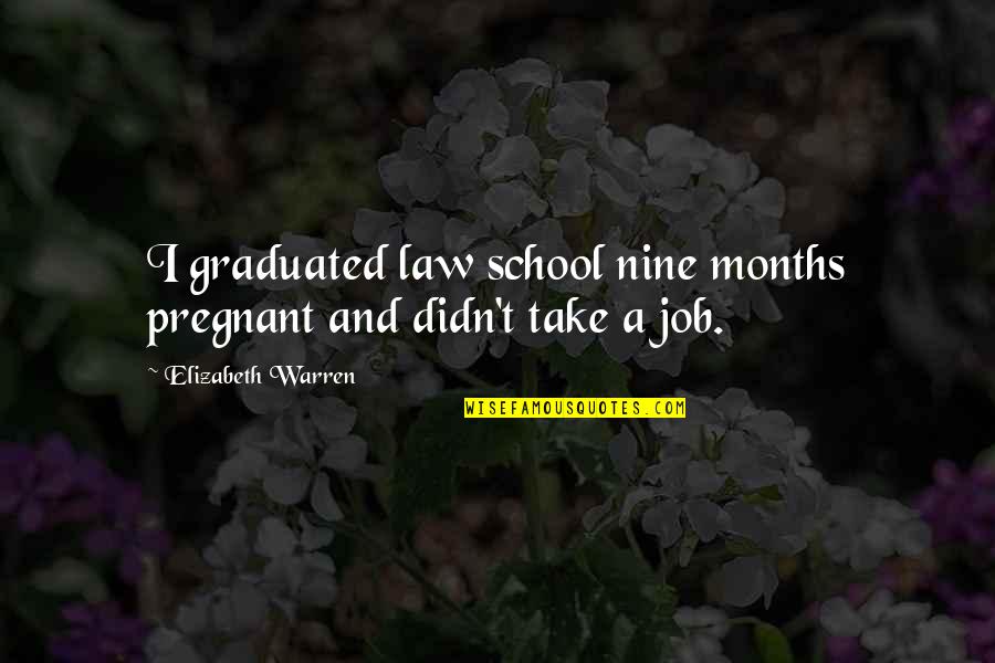 2 Months Pregnant Quotes By Elizabeth Warren: I graduated law school nine months pregnant and 2 Months Pregnant Quotes By Elizabeth Warren: I graduated law school nine months pregnant and