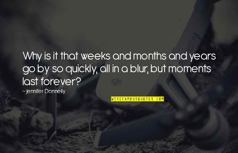 2 Weeks To Go Quotes By Jennifer Donnelly: Why is it that weeks and months and