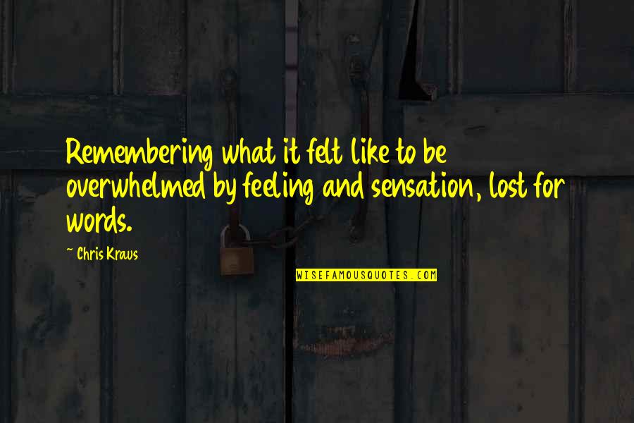 20 By 20 Quotes By Chris Kraus: Remembering what it felt like to be 20