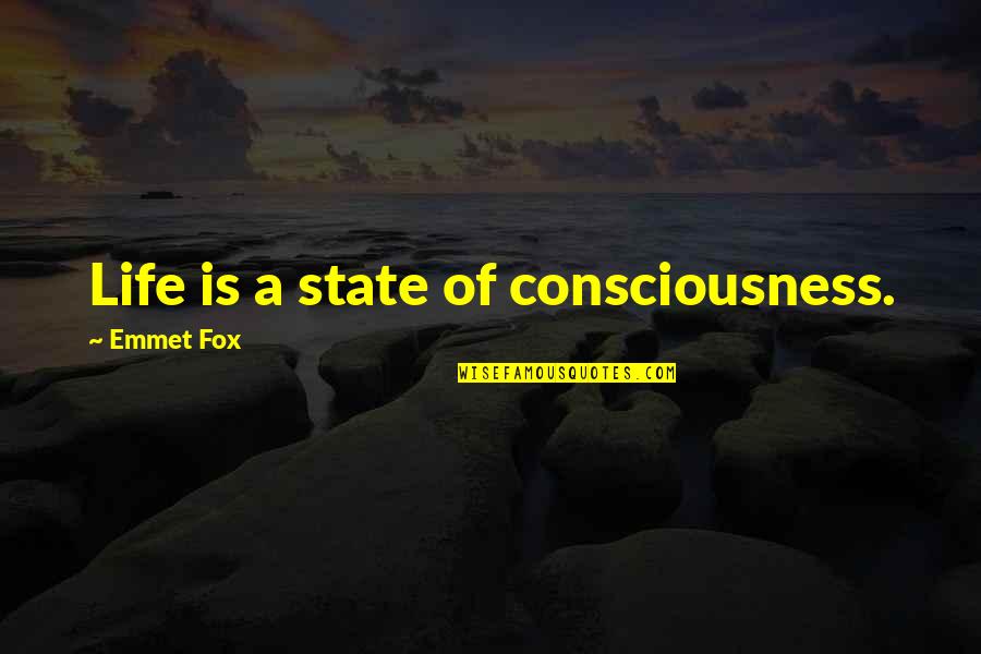 20083 02 Quotes By Emmet Fox: Life is a state of consciousness.