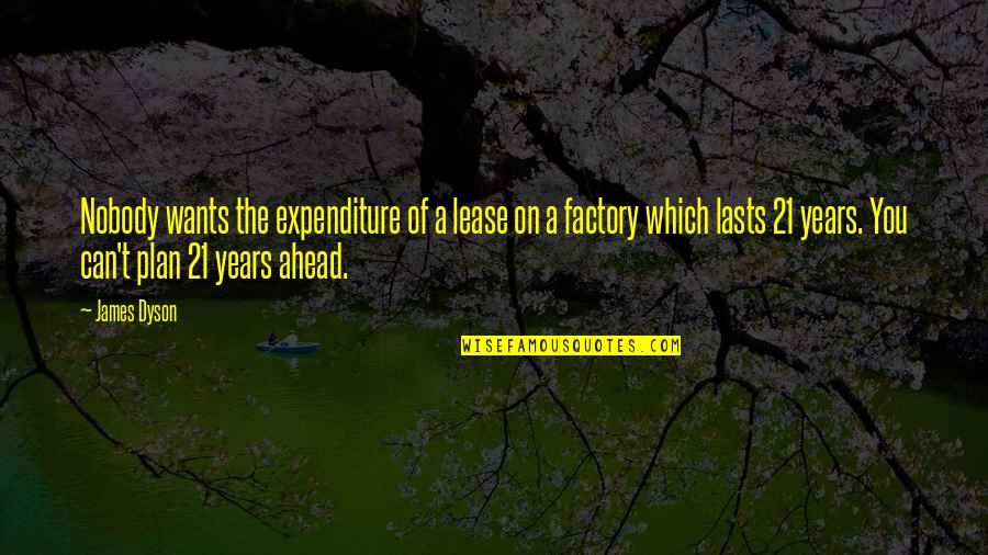 21 Years Quotes By James Dyson: Nobody wants the expenditure of a lease on