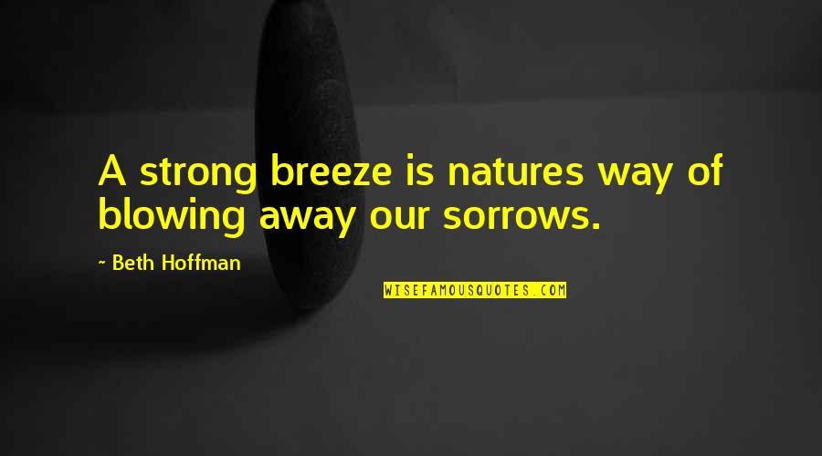 21st Birthdays Inspiration Quotes By Beth Hoffman: A strong breeze is natures way of blowing