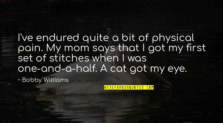 2428 Skyview Quotes By Bobby Williams: I've endured quite a bit of physical pain. 2428 Skyview Quotes By Bobby Williams: I've endured quite a bit of physical pain.