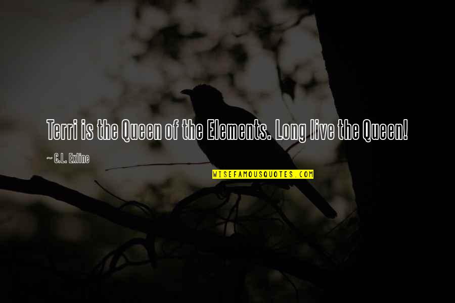 26 Weeks Pregnant Quotes By C.L. Exline: Terri is the Queen of the Elements. Long 26 Weeks Pregnant Quotes By C.L. Exline: Terri is the Queen of the Elements. Long