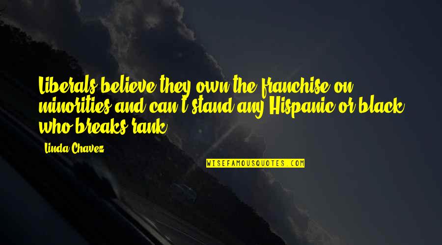 2nd Amendment George Washington Quote Quotes By Linda Chavez: Liberals believe they own the franchise on minorities 2nd Amendment George Washington Quote Quotes By Linda Chavez: Liberals believe they own the franchise on minorities