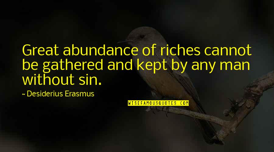 2ne1 Dara Quotes By Desiderius Erasmus: Great abundance of riches cannot be gathered and