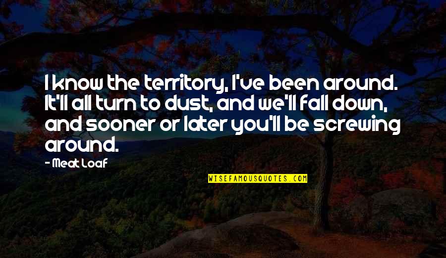 3 Shaban Quotes By Meat Loaf: I know the territory, I've been around. It'll