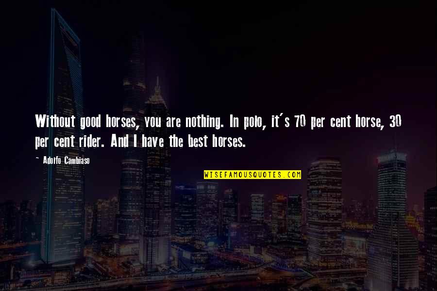30 Best Quotes By Adolfo Cambiaso: Without good horses, you are nothing. In polo, 30 Best Quotes By Adolfo Cambiaso: Without good horses, you are nothing. In polo,