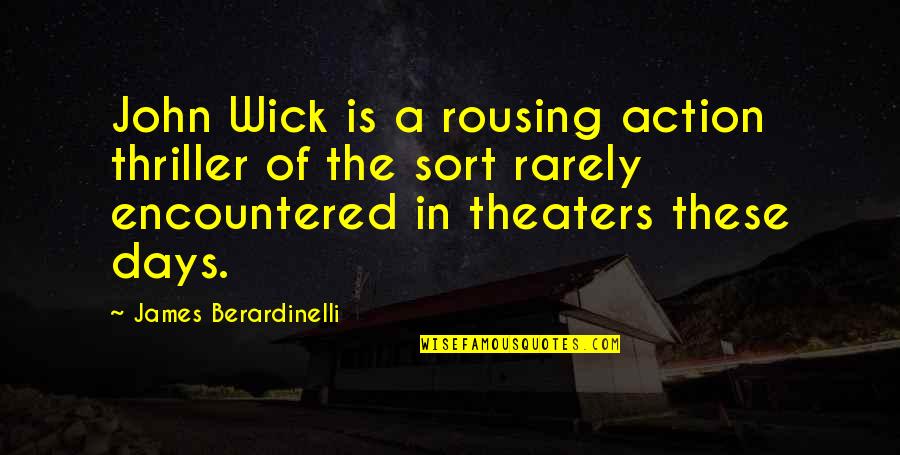 356 Winchester Quotes By James Berardinelli: John Wick is a rousing action thriller of