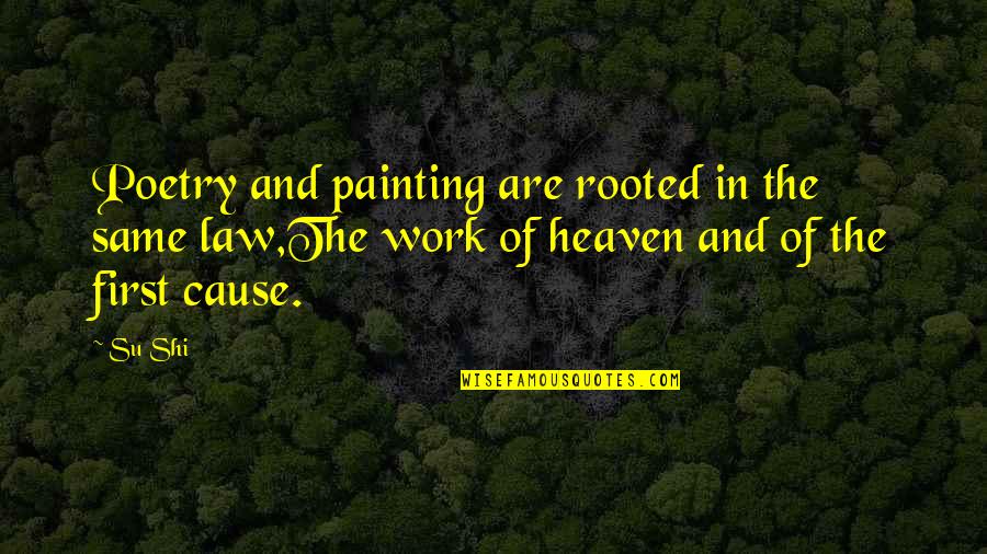 35th Happy Birthday Quotes By Su Shi: Poetry and painting are rooted in the same