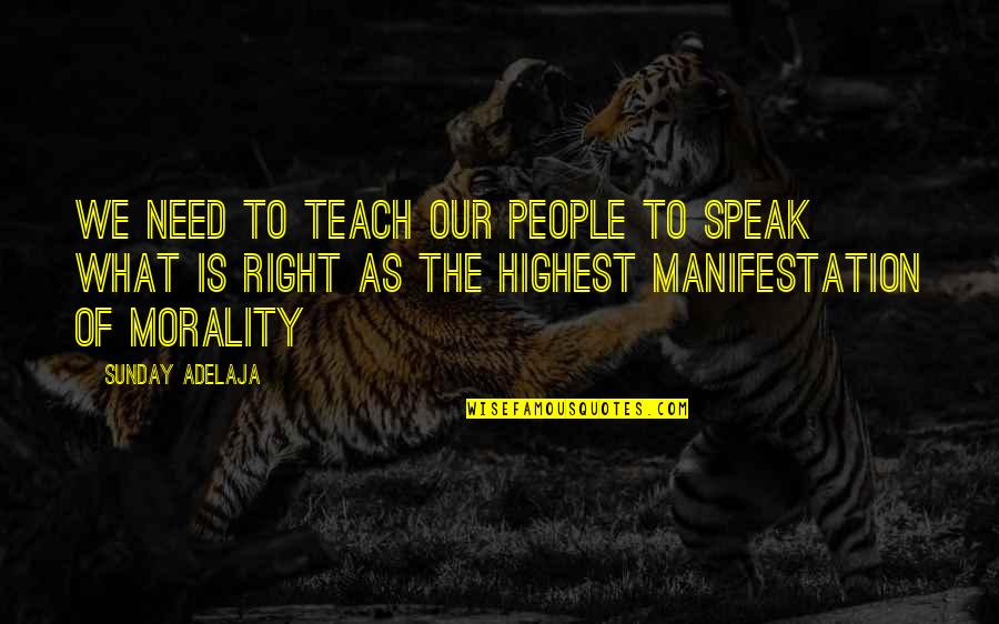 365 Days Love Quotes By Sunday Adelaja: We need to teach our people to speak