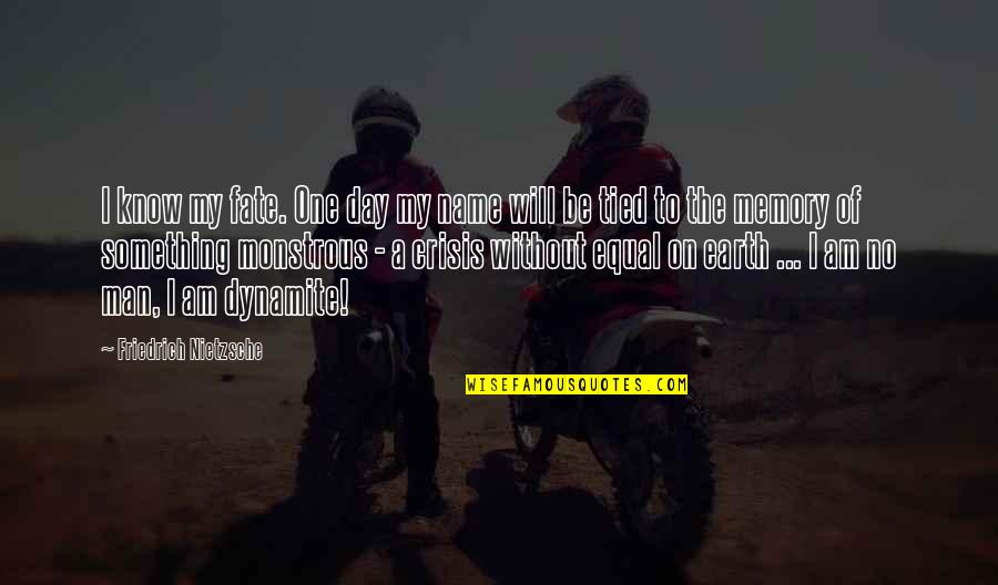 365 Short Quotes By Friedrich Nietzsche: I know my fate. One day my name 365 Short Quotes By Friedrich Nietzsche: I know my fate. One day my name