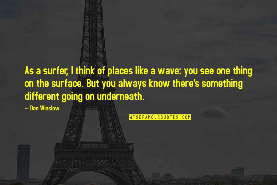 371 Watch Quotes By Don Winslow: As a surfer, I think of places like