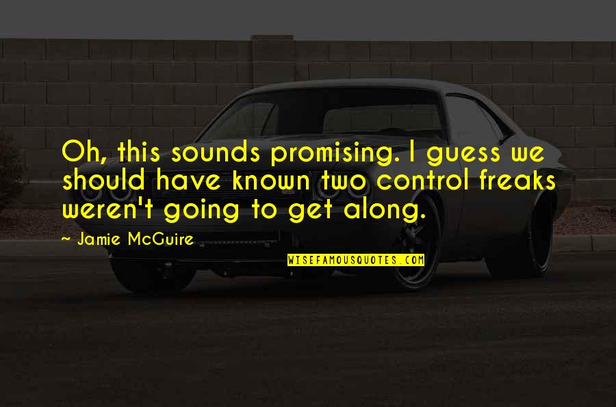 40 Tahun Quotes By Jamie McGuire: Oh, this sounds promising. I guess we should