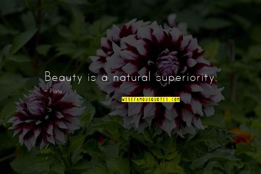 49er Hater Quotes By Plato: Beauty is a natural superiority.