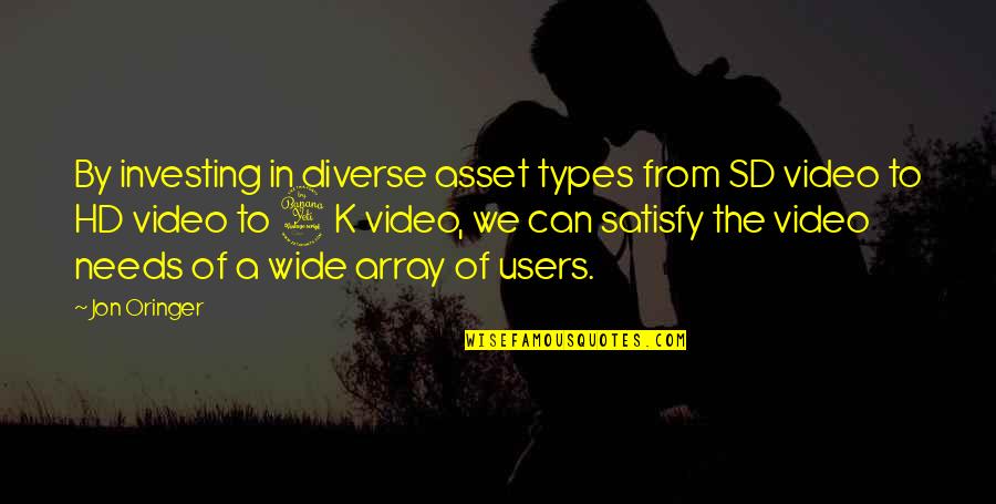 4k Quotes By Jon Oringer: By investing in diverse asset types from SD