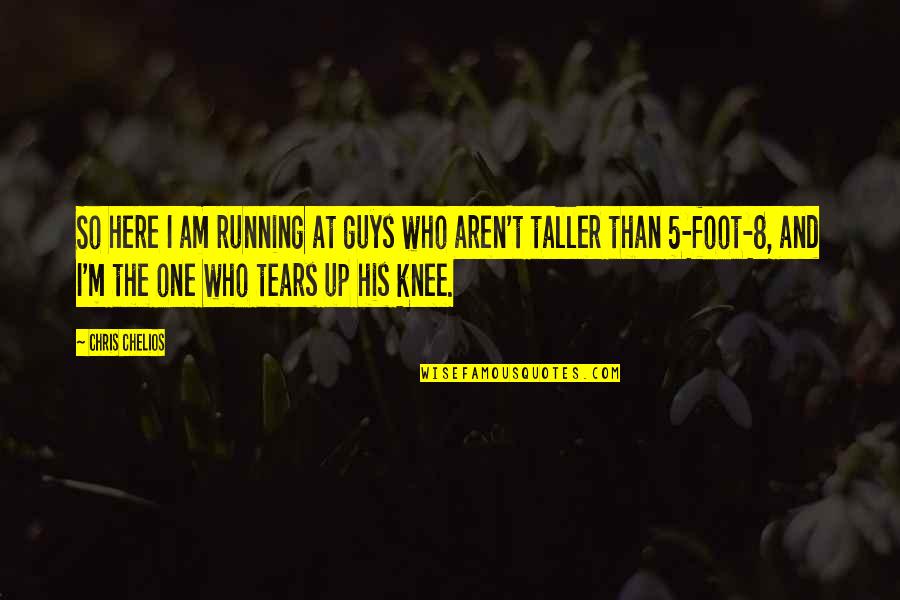 5 Am Quotes By Chris Chelios: So here I am running at guys who