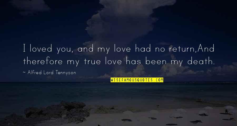 5 De Mayo Quotes By Alfred Lord Tennyson: I loved you, and my love had no