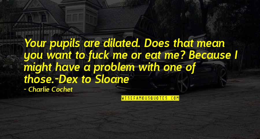5 O'clock Charlie Quotes By Charlie Cochet: Your pupils are dilated. Does that mean you