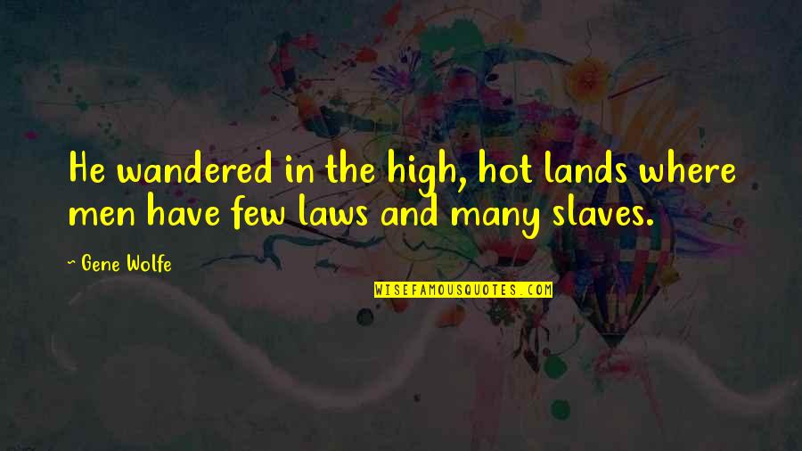 5 Years Relationship Break Up Quotes By Gene Wolfe: He wandered in the high, hot lands where