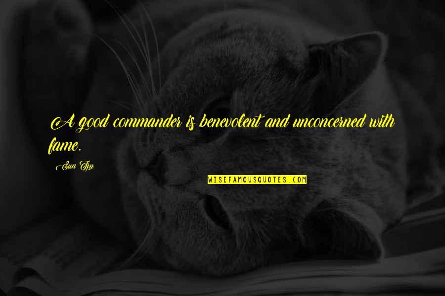 52 Weeks Of Inspirational Quotes By Sun Tzu: A good commander is benevolent and unconcerned with