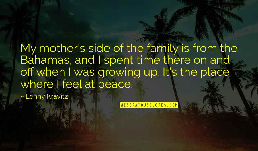 57th Birthday Funny Quotes By Lenny Kravitz: My mother's side of the family is from