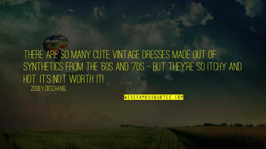 60s 70s Quotes By Zooey Deschanel: There are so many cute vintage dresses made