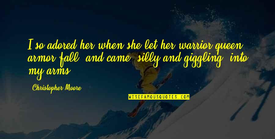 61 Inches Is How Tall Quotes By Christopher Moore: I so adored her when she let her 61 Inches Is How Tall Quotes By Christopher Moore: I so adored her when she let her