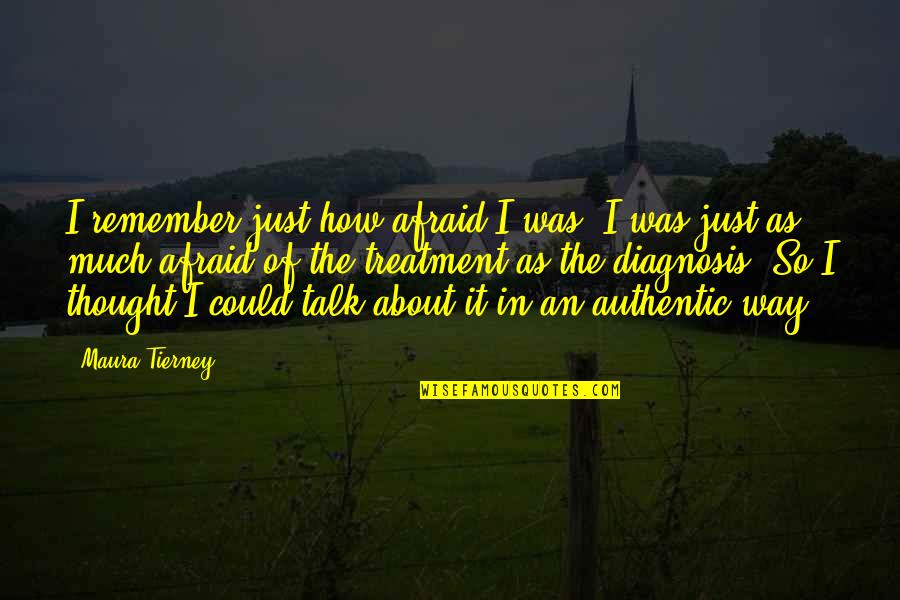 62601013 Quotes By Maura Tierney: I remember just how afraid I was. I