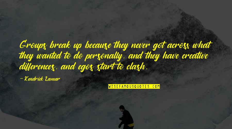 681 Area Quotes By Kendrick Lamar: Groups break up because they never got across 681 Area Quotes By Kendrick Lamar: Groups break up because they never got across