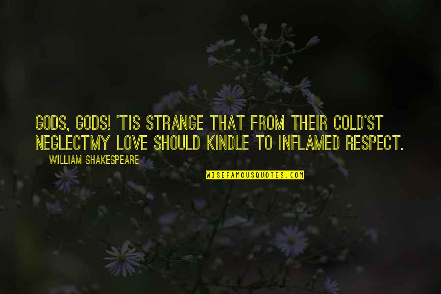 6th Grade Math Quotes By William Shakespeare: Gods, gods! 'tis strange that from their cold'st