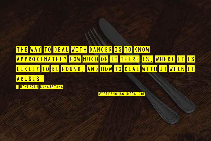6th Imam Quotes By Henepola Gunaratana: The way to deal with danger is to 6th Imam Quotes By Henepola Gunaratana: The way to deal with danger is to