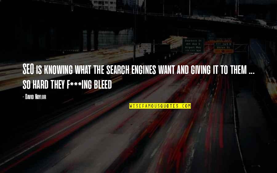 7 Years Of Togetherness Quotes By David Naylor: SEO is knowing what the search engines want 7 Years Of Togetherness Quotes By David Naylor: SEO is knowing what the search engines want