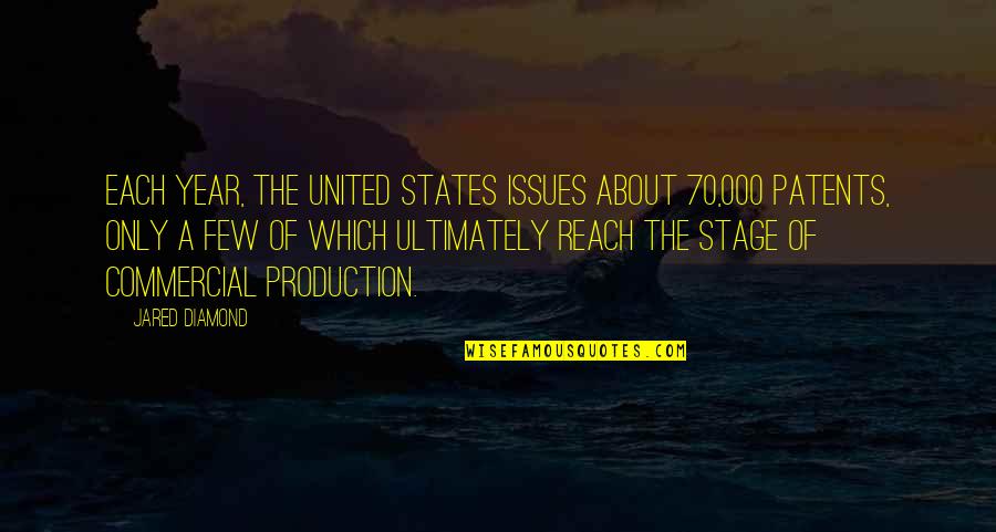 70 Quotes By Jared Diamond: Each year, the United States issues about 70,000