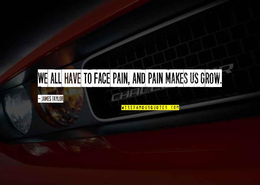 721 New Cases Quotes By James Taylor: We all have to face pain, and pain