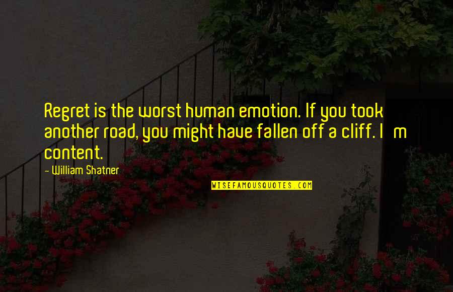74354 Quotes By William Shatner: Regret is the worst human emotion. If you
