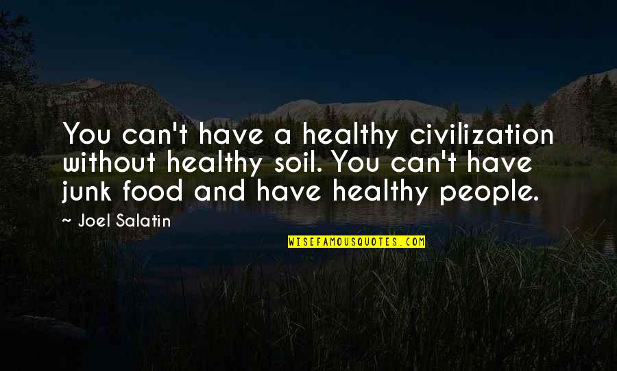7935 60th Quotes By Joel Salatin: You can't have a healthy civilization without healthy