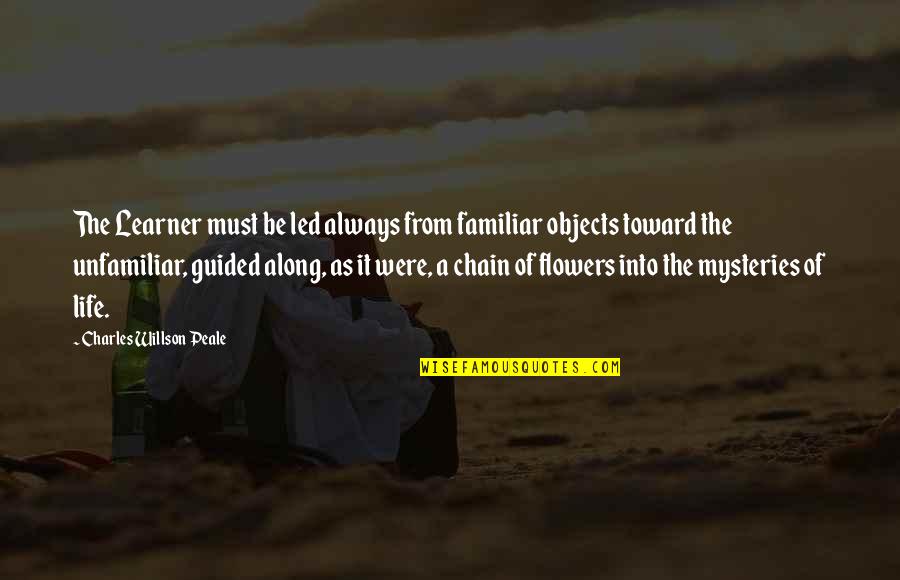 7heaver Quotes By Charles Willson Peale: The Learner must be led always from familiar 7heaver Quotes By Charles Willson Peale: The Learner must be led always from familiar