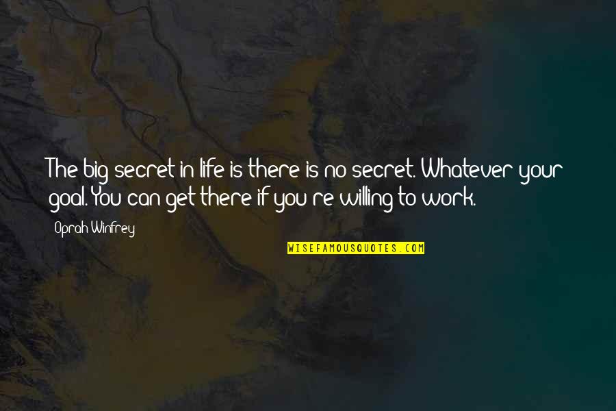 80s Horror Movie Quotes By Oprah Winfrey: The big secret in life is there is