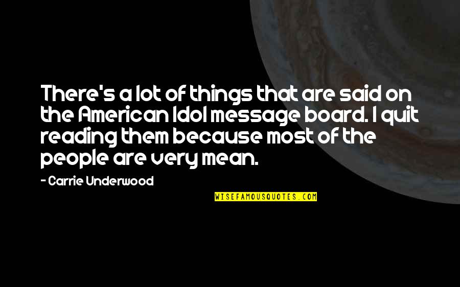 88310 Quotes By Carrie Underwood: There's a lot of things that are said 88310 Quotes By Carrie Underwood: There's a lot of things that are said