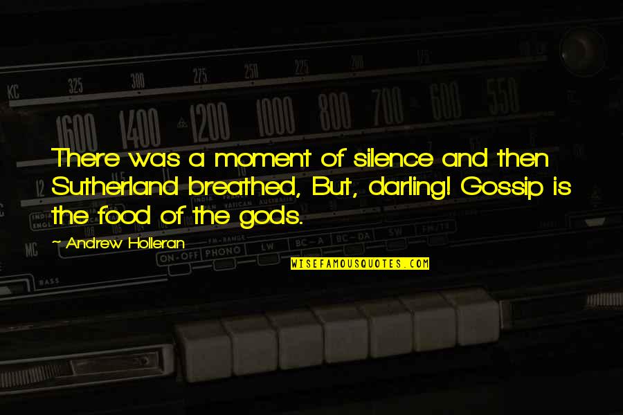 9/11 Moment Of Silence Quotes By Andrew Holleran: There was a moment of silence and then