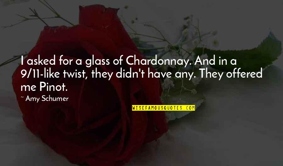 9/11 Quotes By Amy Schumer: I asked for a glass of Chardonnay. And 9/11 Quotes By Amy Schumer: I asked for a glass of Chardonnay. And