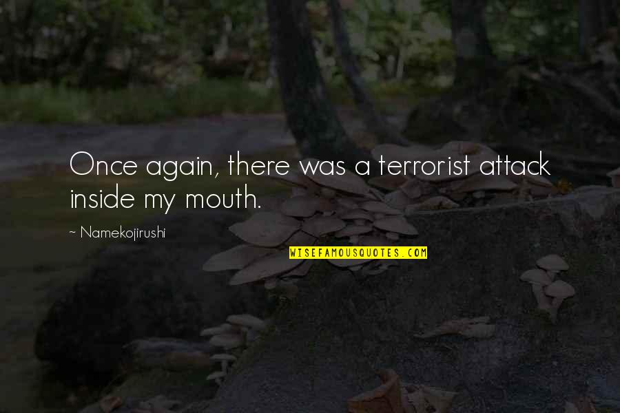 9/11 Terrorist Attack Quotes By Namekojirushi: Once again, there was a terrorist attack inside