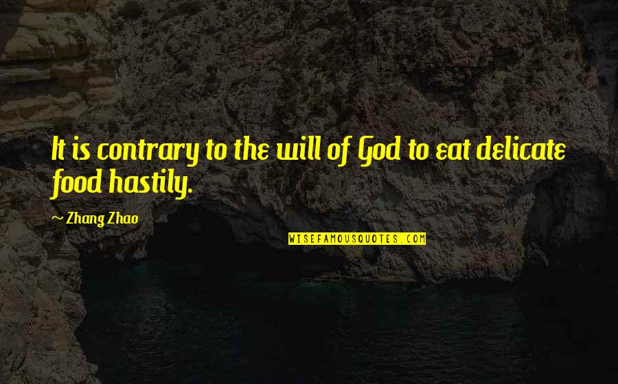 90s Alternative Lyric Quotes By Zhang Zhao: It is contrary to the will of God
